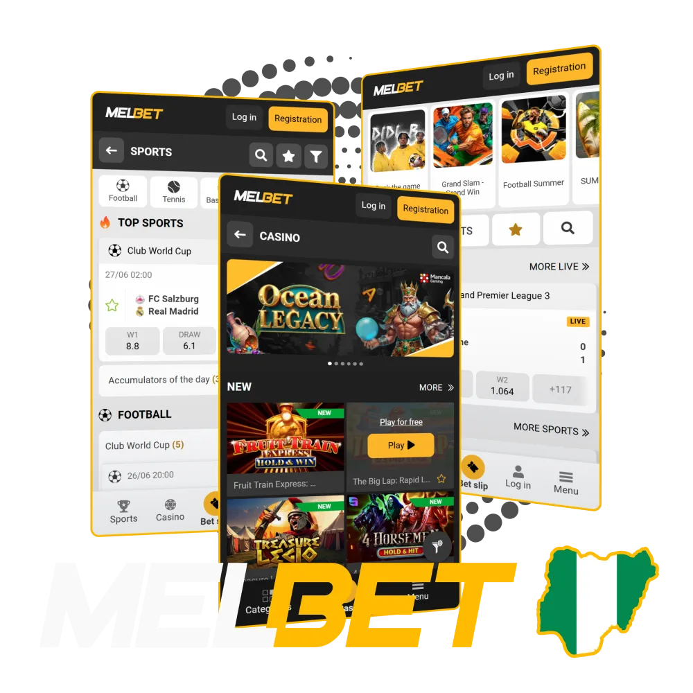 Download iOS or Android official app at Melbet in Nigeria.