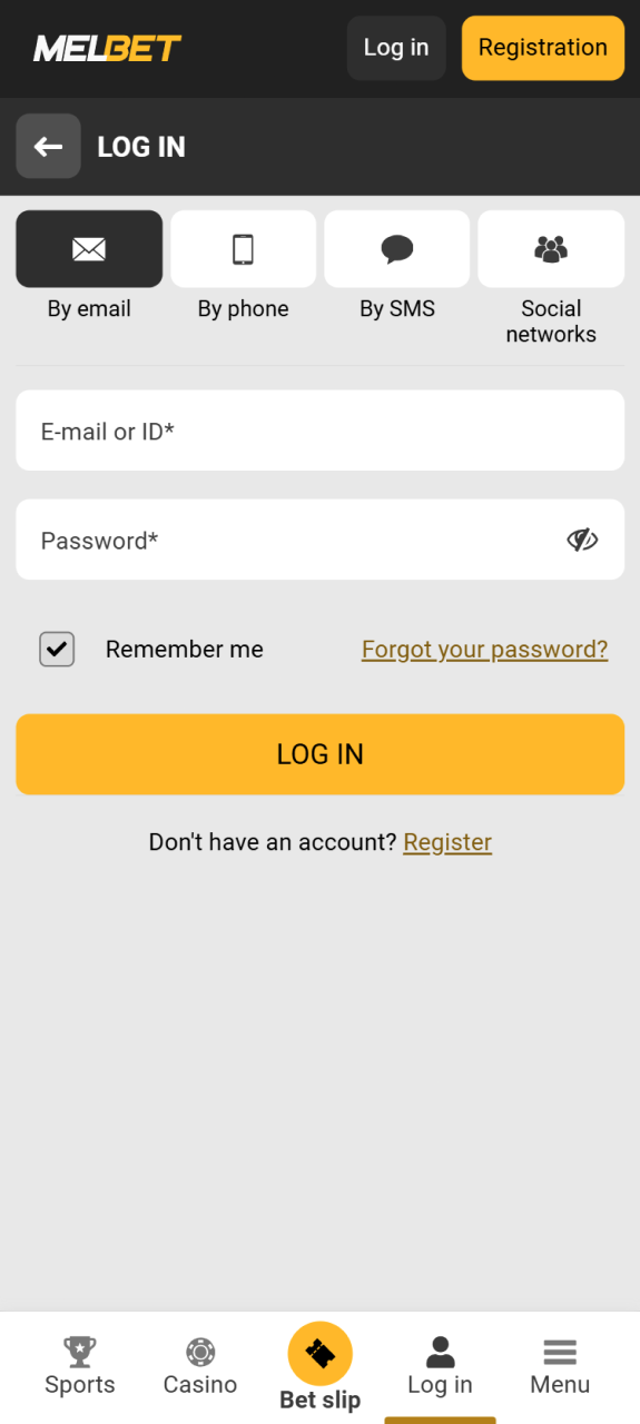 Claim your bonus by logging into Melbet app in Nigeria.