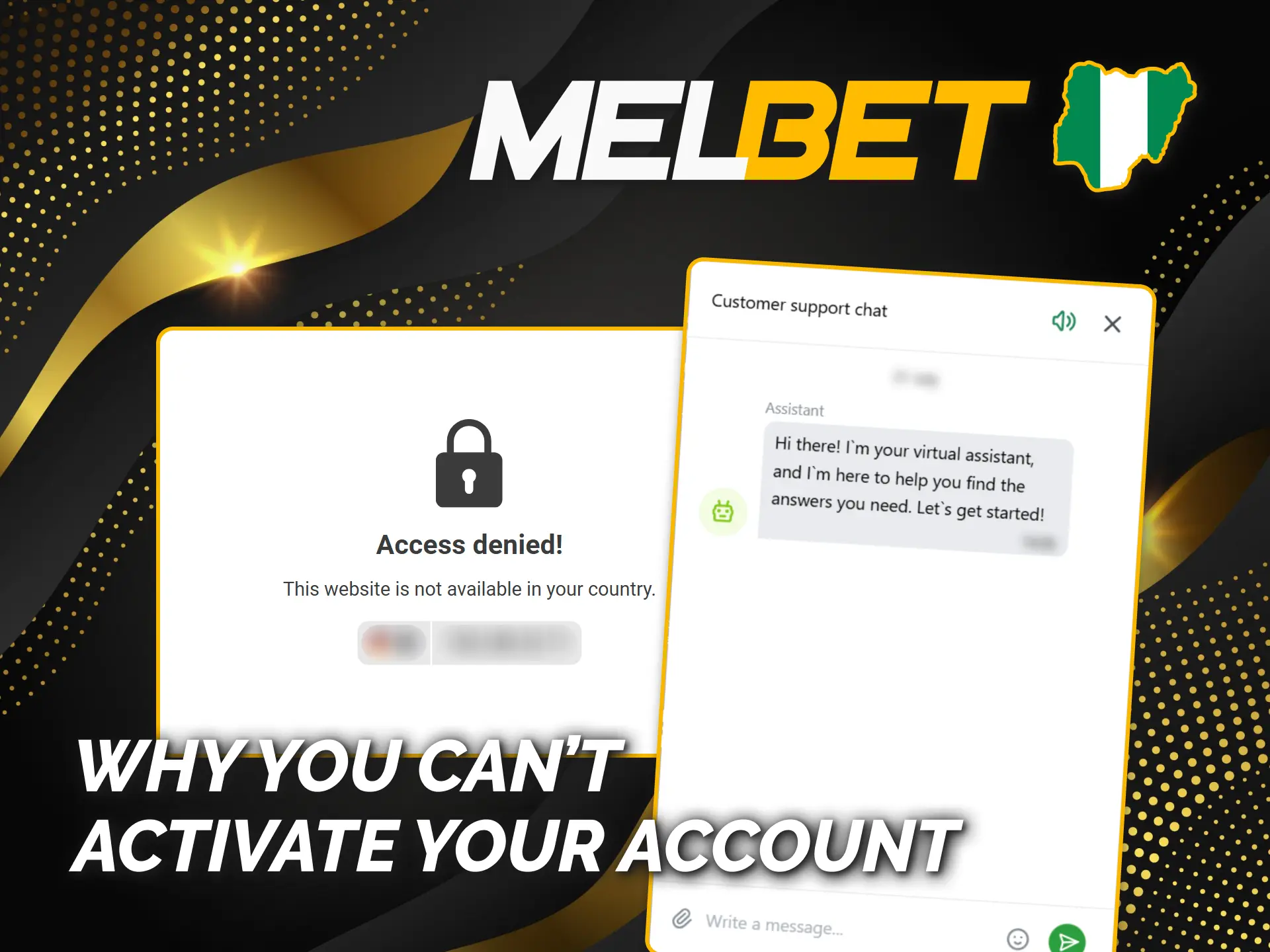 Contact Melbet support for app account activation help in Nigeria.