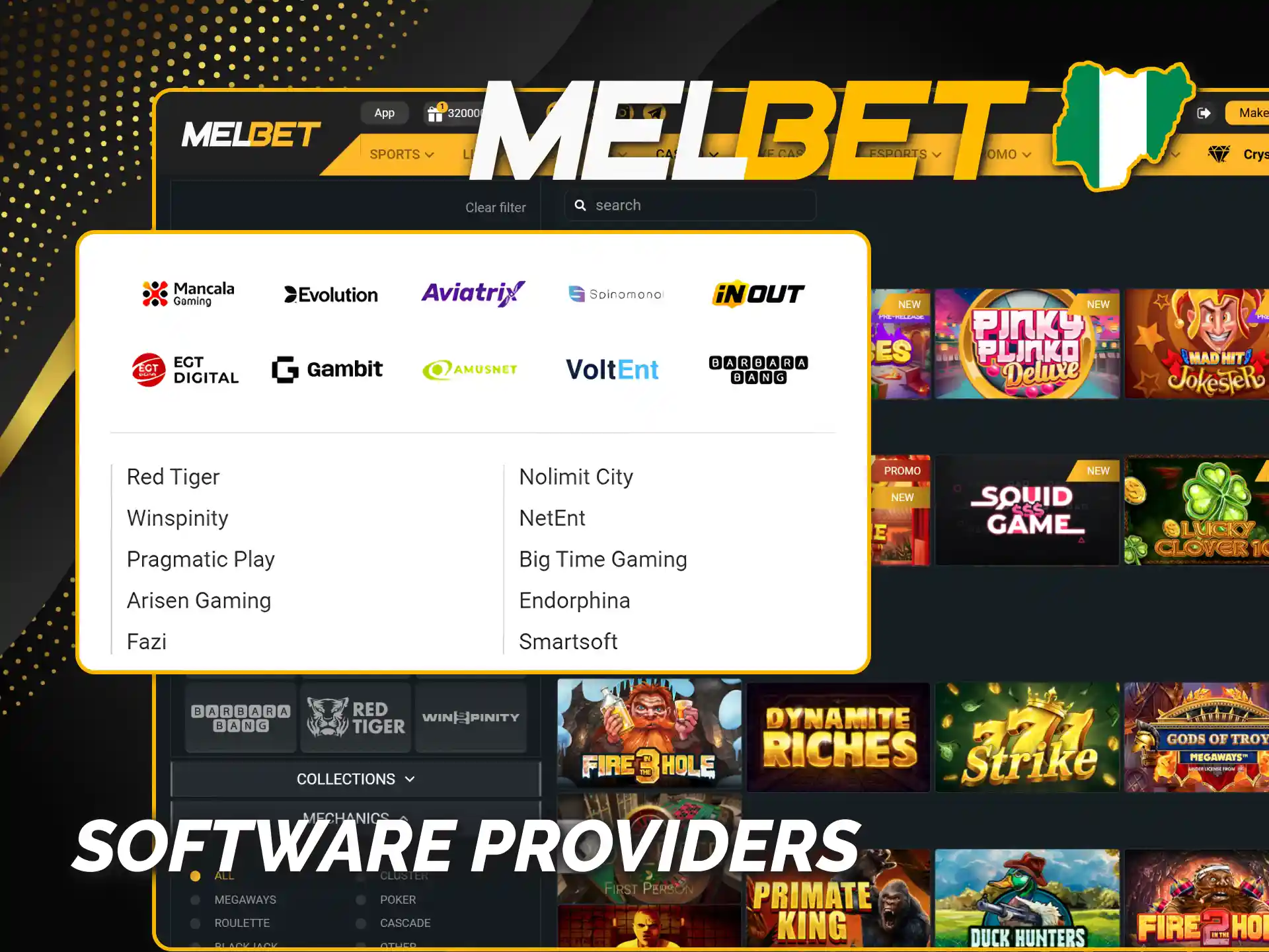 Enjoy high-quality games from top providers at Melbet Nigeria.