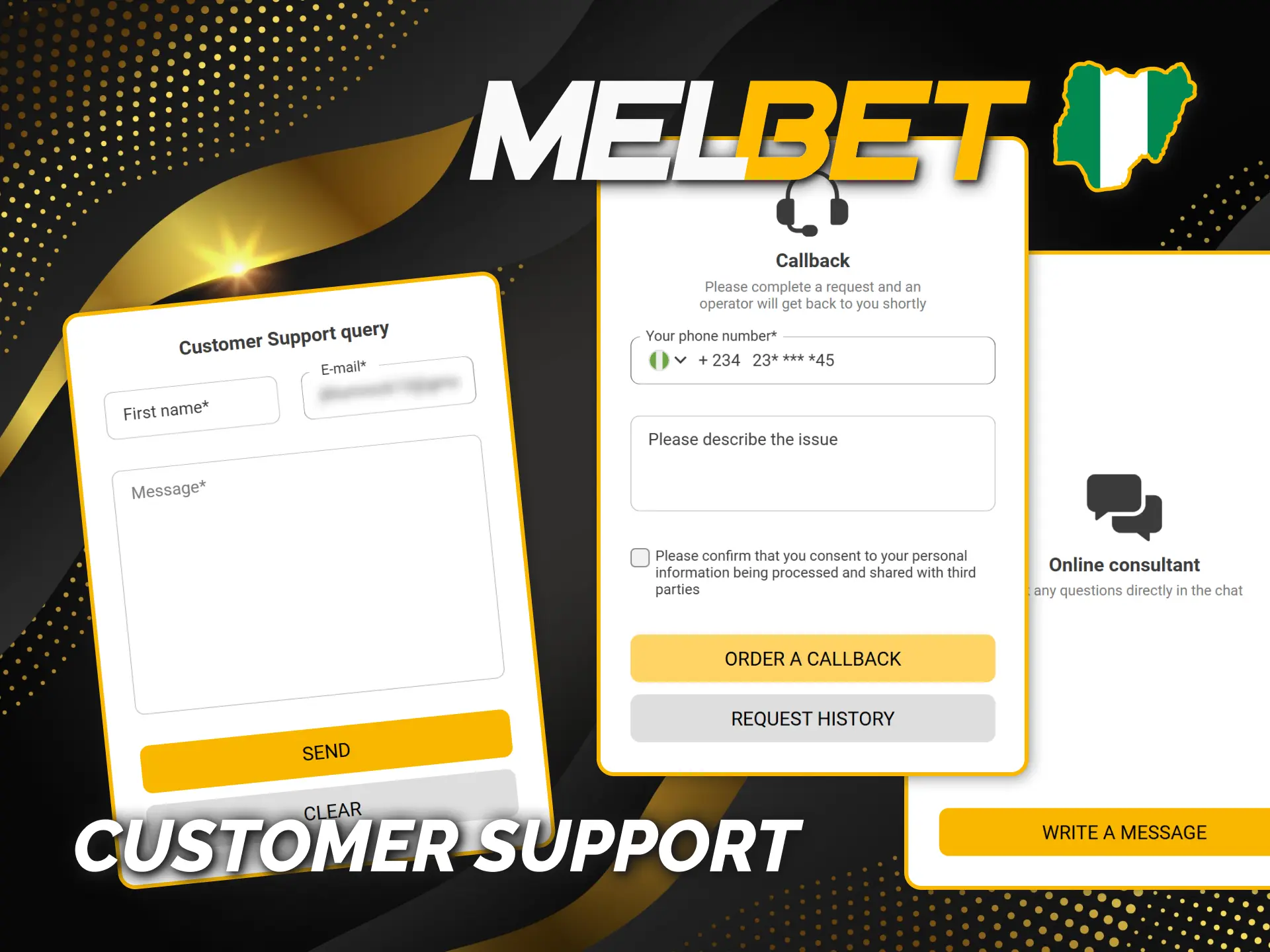 Contact Melbet support via live chat email or phone.