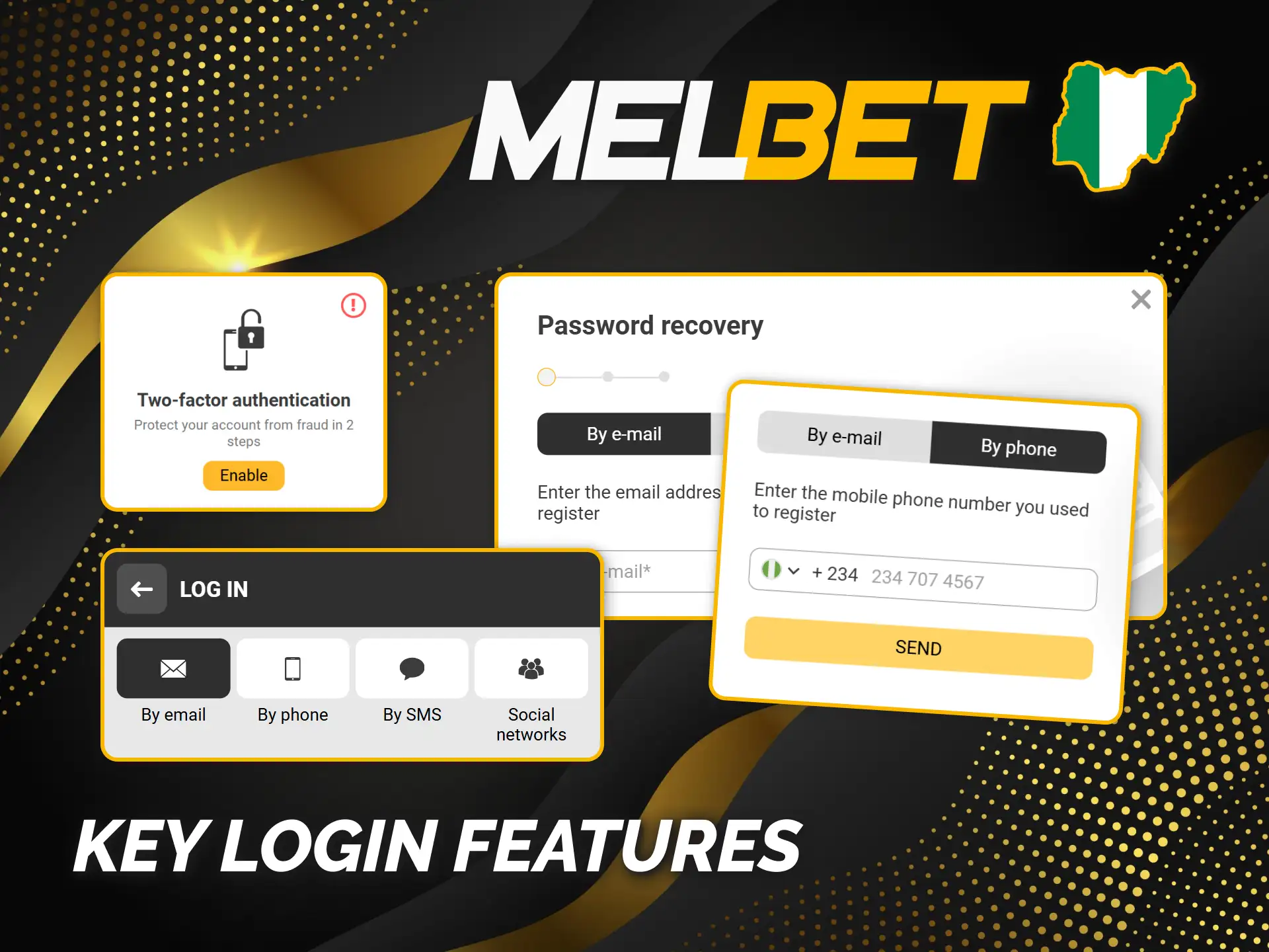 Explore key login features of Melbet Nigeria official platform.
