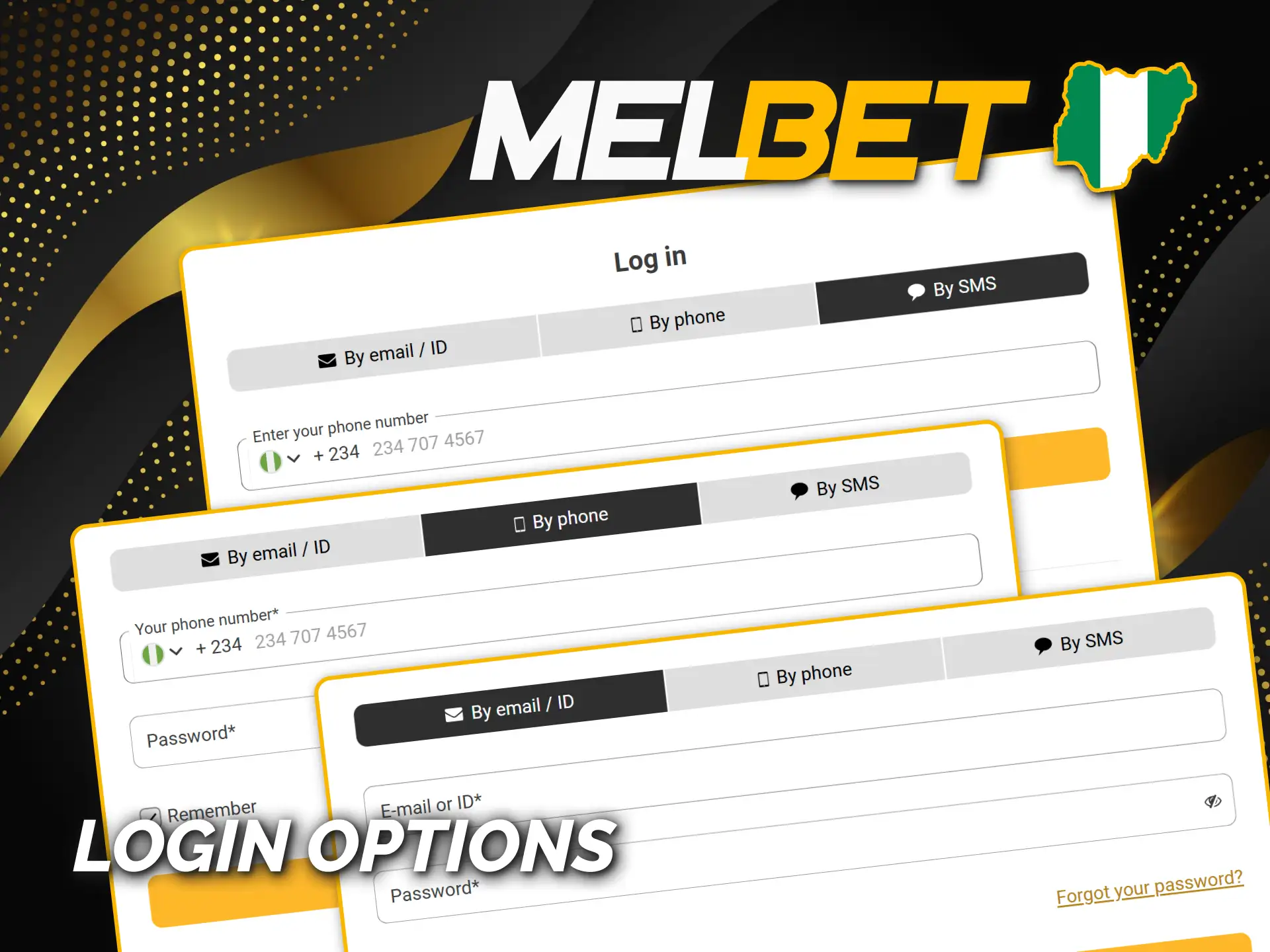 Choose your preferred Melbet login method easily.