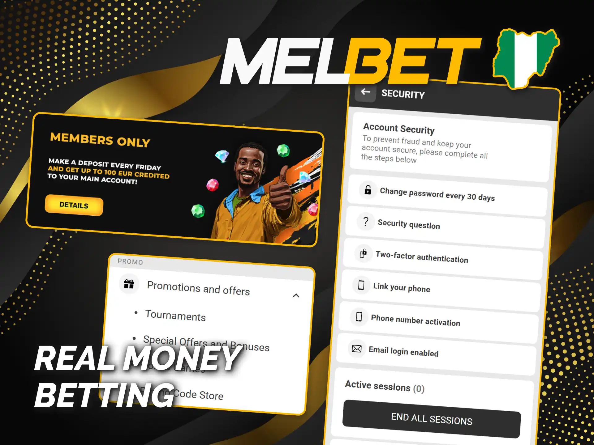 Official Melbet Nigeria registration for real money betting.
