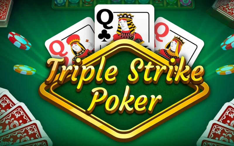 Win the pot playing Triple Strike Poker on Melbet.