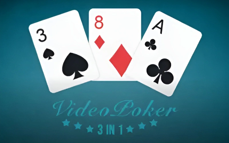 Enjoy Video poker 3 in 1 game at Melbet Nigeria.