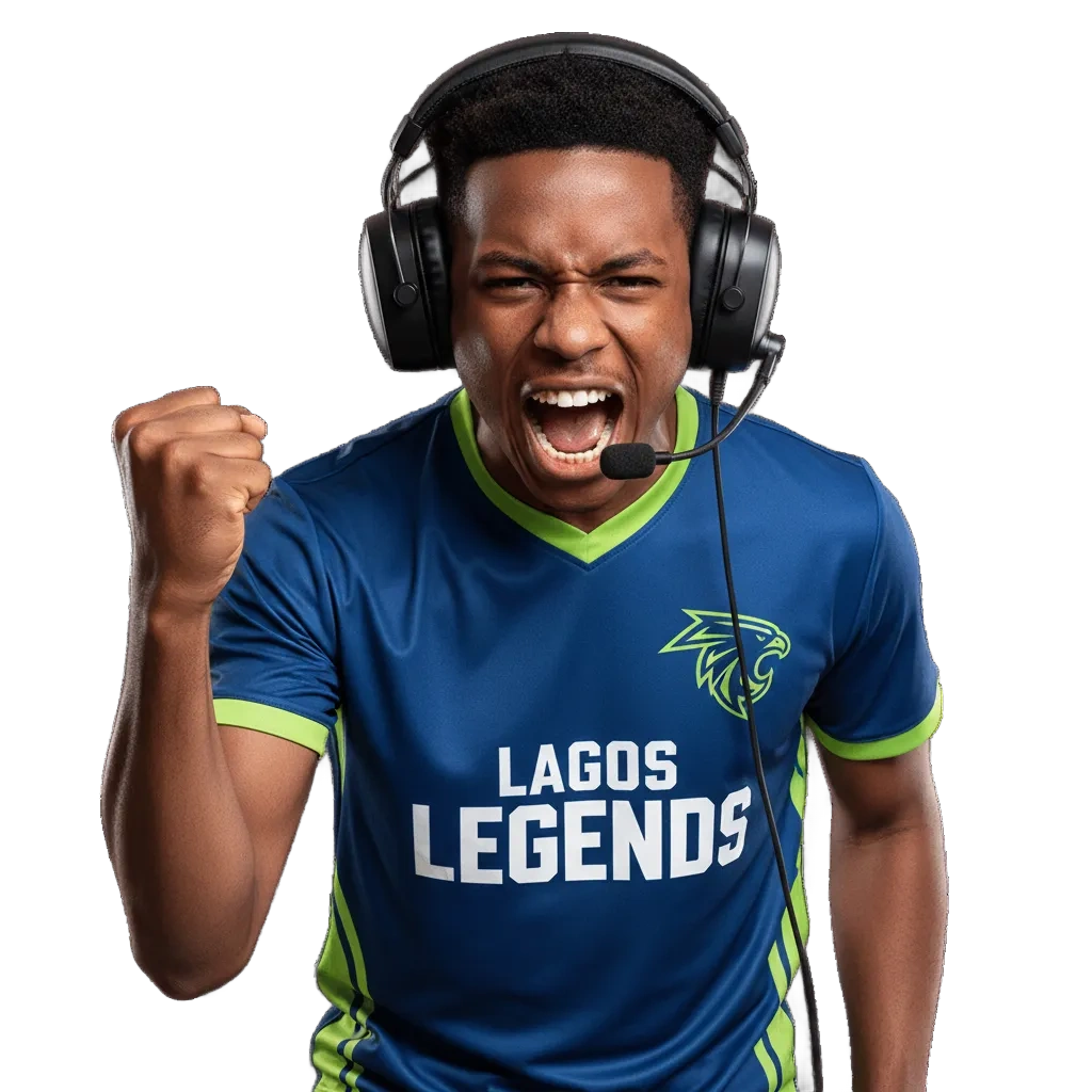 Melbet Nigeria esports banner with CS2, Dota 2, LoL, Valorant odds, mobile app and desktop, bonus 2,990,000 NGN + 190 FS.