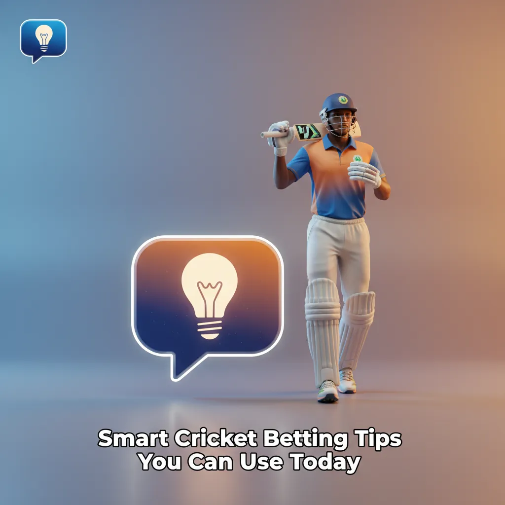 Graphic with cricket betting tips: study form, monitor fitness, read weather/pitch, venue stats, bet responsibly, live tools.