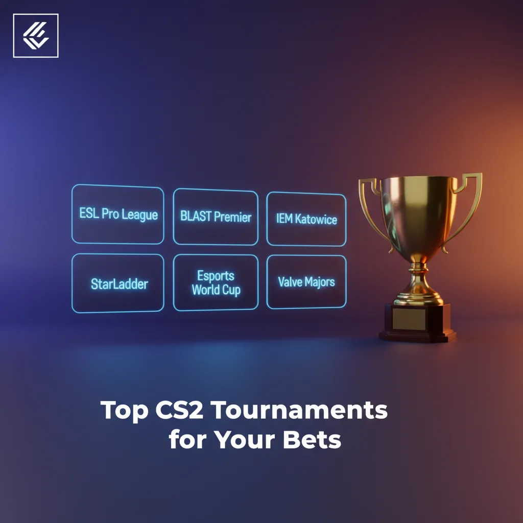 Top CS2 betting events: ESL Pro League, BLAST Premier, IEM Katowice, IEM Cologne, Valve Majors, Esports World Cup.
