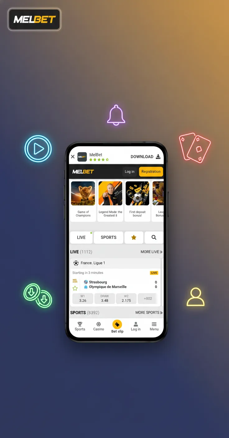 Melbet Mobile Nigeria features: Naira payments, live betting & cash out, big casino, low-data PWA, 24/7 support.