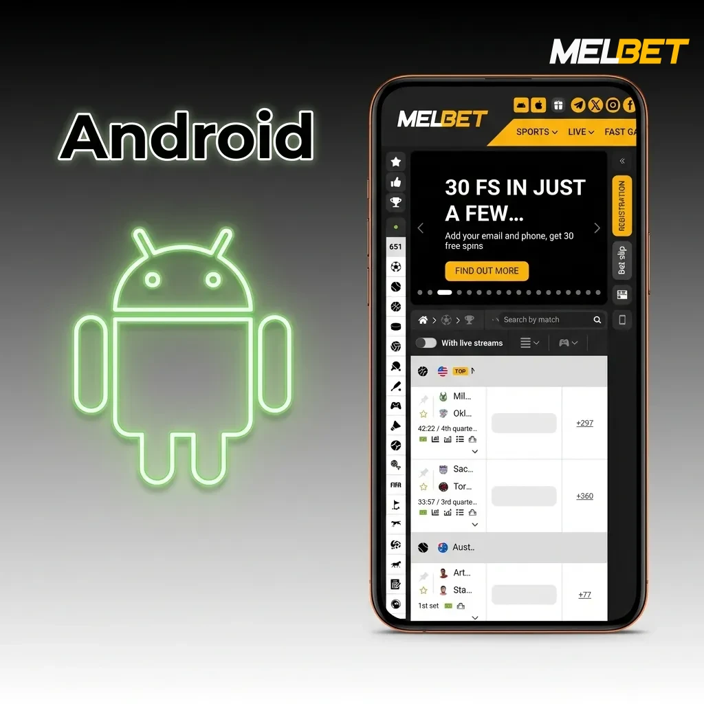 Android app installation guide showing download button and setup steps for devices with version 5.0 or higher