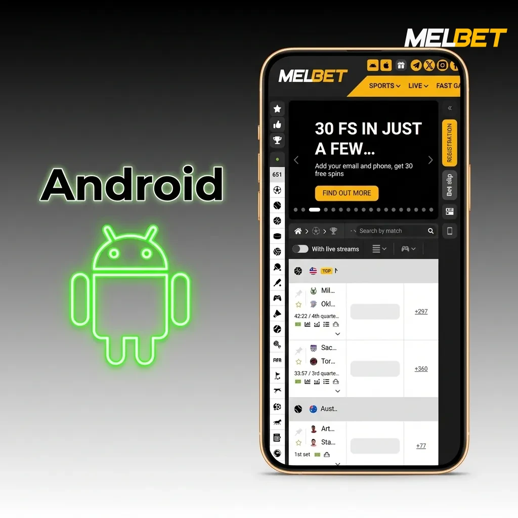 Android app download and installation guide showing APK setup process for betting application