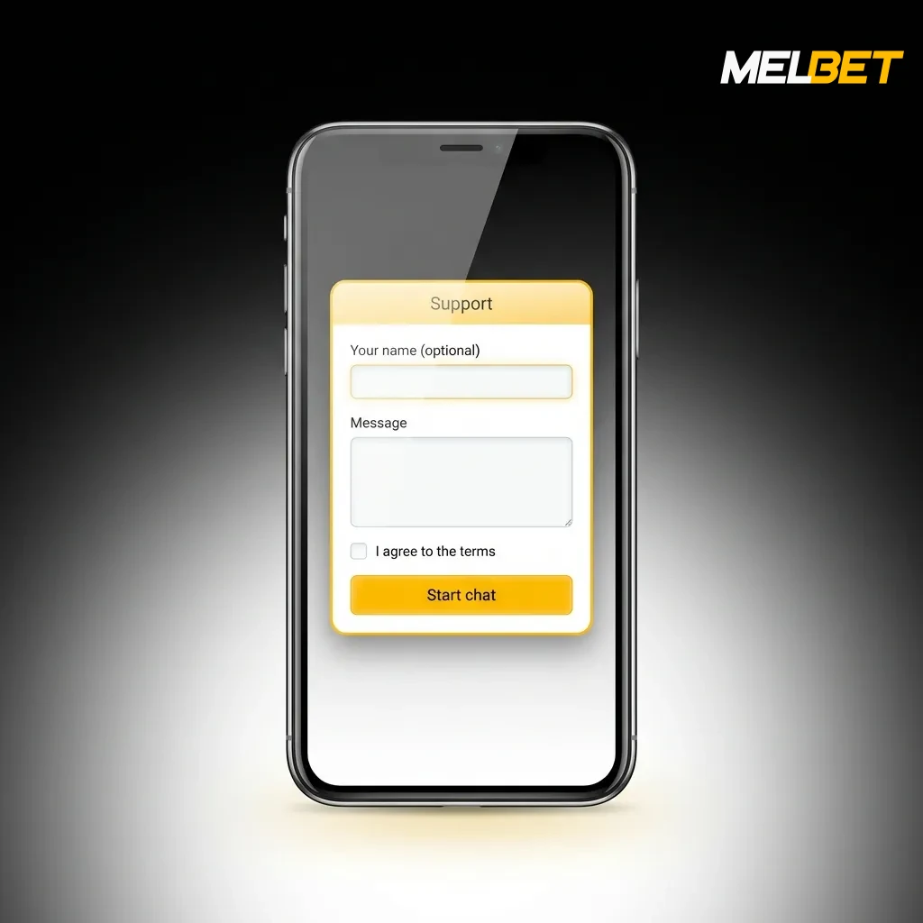 Melbet customer support channels showing 24/7 availability via live chat, email, phone, and Telegram with response times