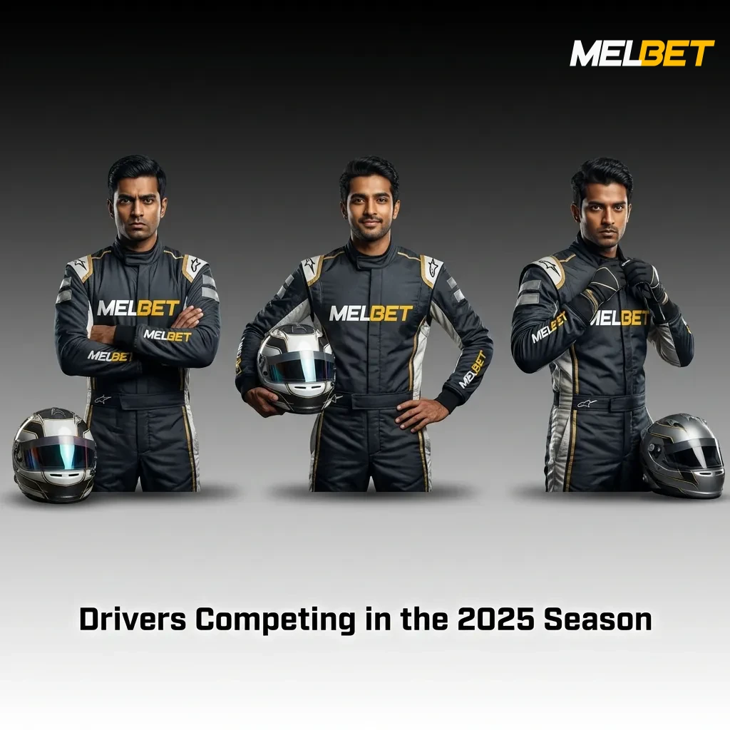 Table showing 2025 F1 grid with 10 teams, 20 drivers, and their championship odds for each team pairing.