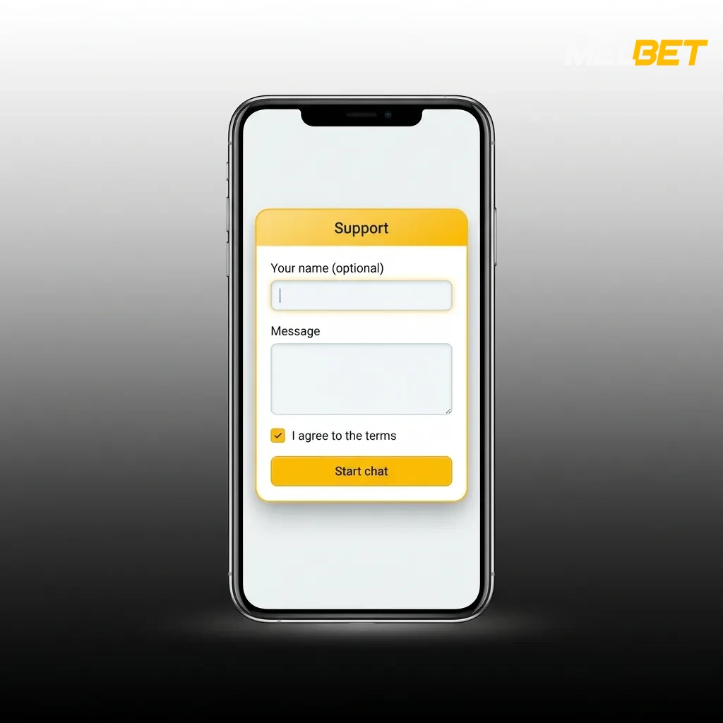 Melbet mobile app login screen showing login button, username and password fields for account access