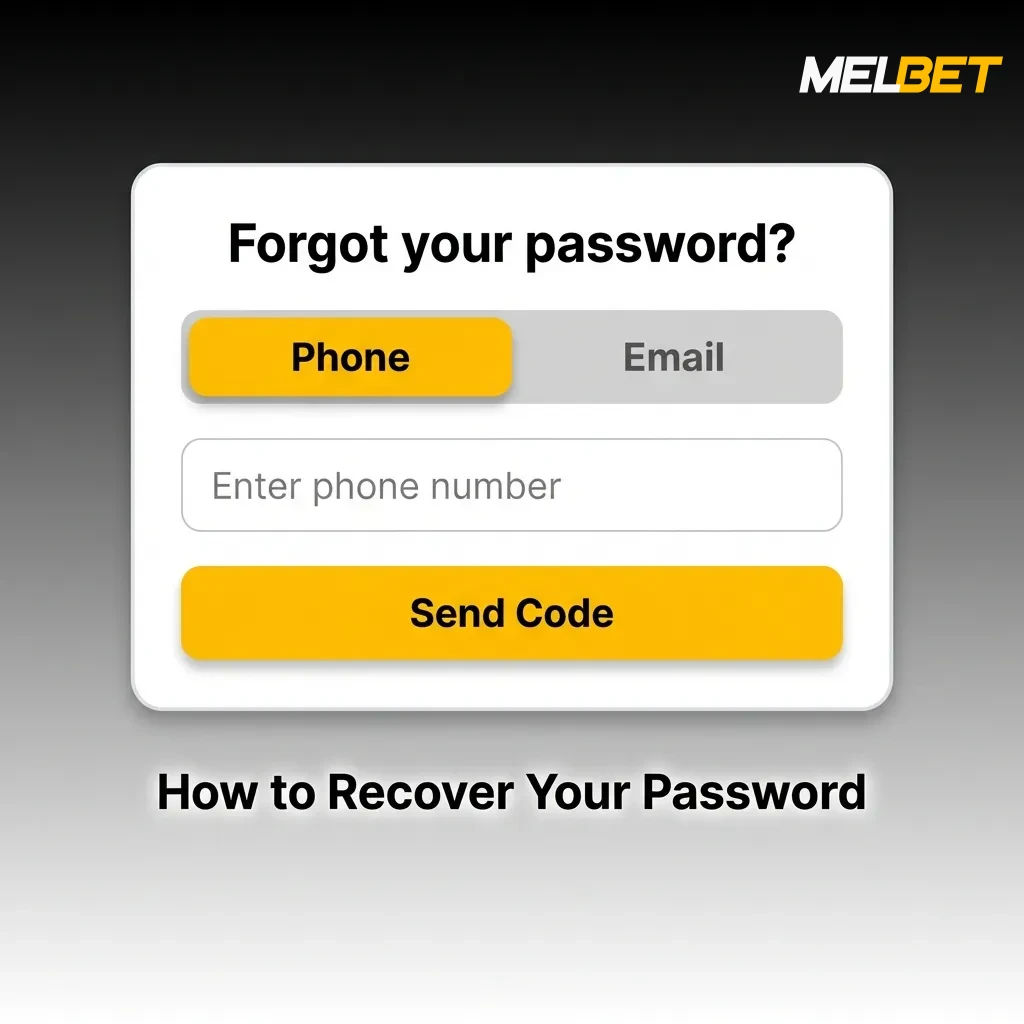 Step-by-step guide showing how to reset a forgotten password through email or phone verification