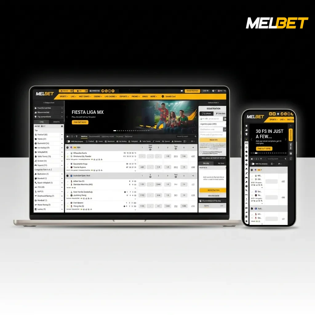 Megapari website homepage showing navigation tabs for Sports, Casino, and Promotions with cricket markets and filters