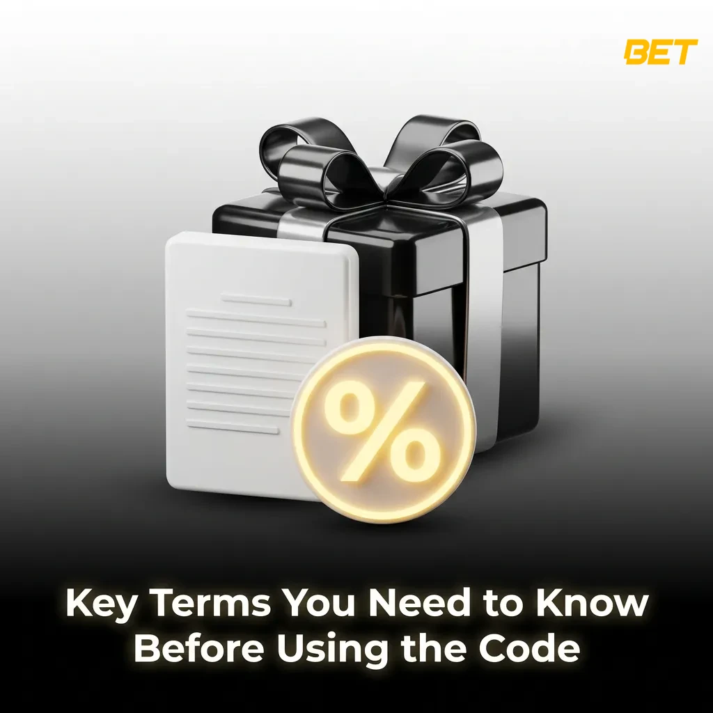 Illustrated guide showing key bonus terms including eligibility, deposit requirements, and wagering rules for new players