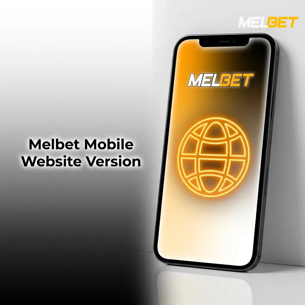 Melbet mobile website interface displaying betting options and casino games on a smartphone screen