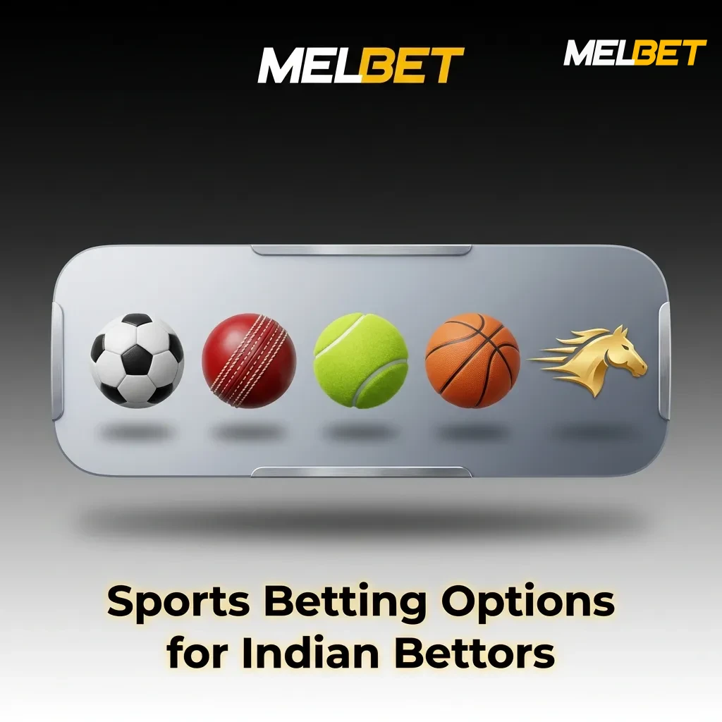 Sports betting interface showing multiple options including cricket, football, tennis, and kabaddi for Indian bettors