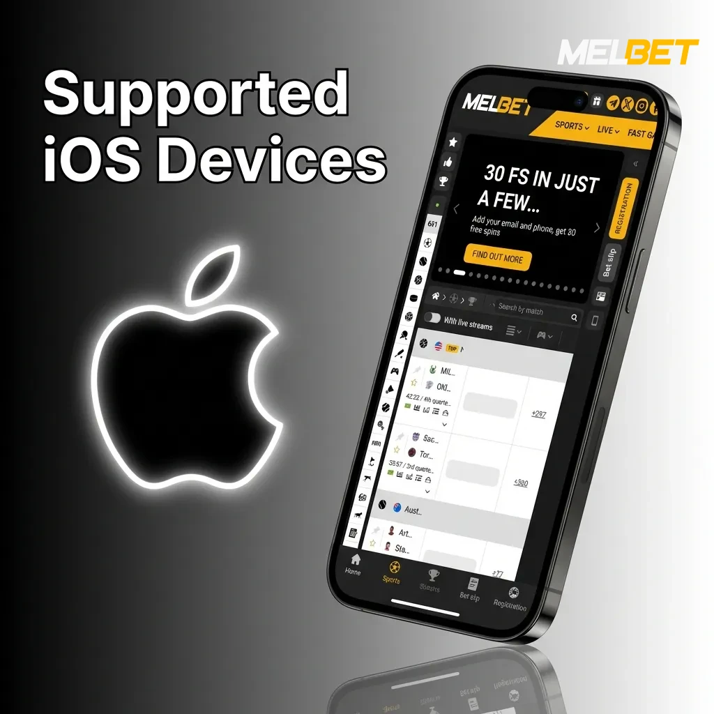 List of compatible Apple devices including iPhone 14, 13, 12, 11, X series, 8, 7, iPad Pro, Air, Mini, and iPod Touch