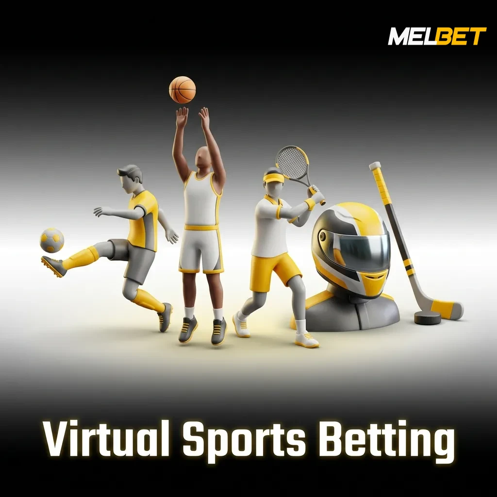 Virtual sports betting interface showing simulated football, horse racing, greyhounds, and cricket with 24/7 availability