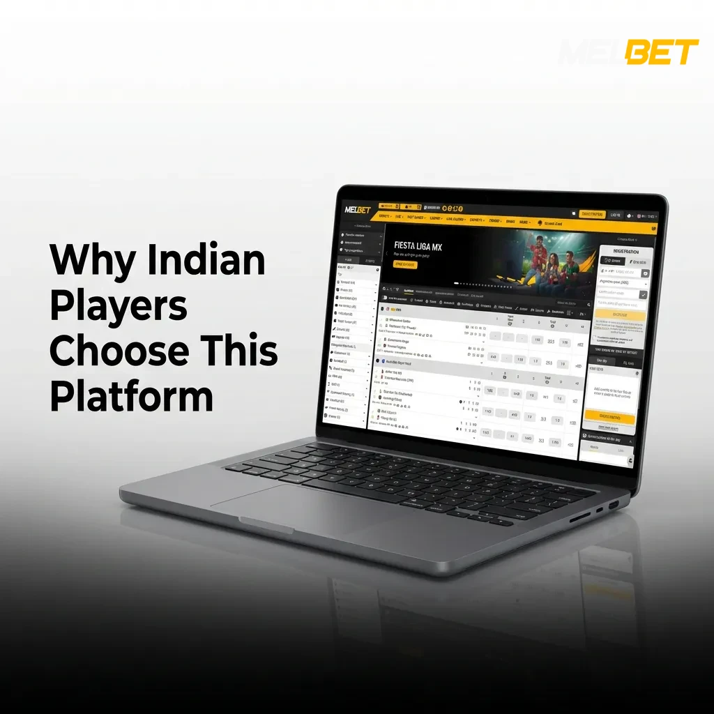Indian betting platform interface showing cricket markets, mobile app, and security features for sports bettors