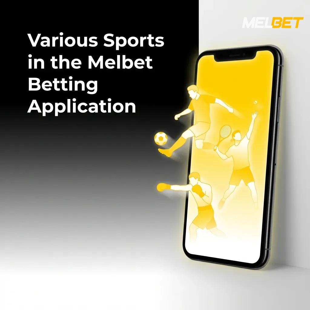 Melbet betting app interface showing multiple sports options including football, cricket, tennis, basketball, and eSports