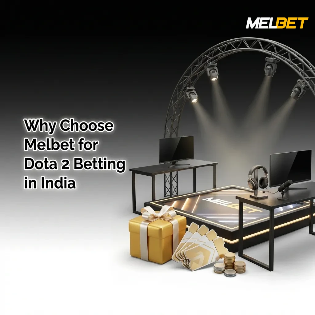 Melbet platform interface showing Dota 2 betting options with Indian rupee payments and bonuses for Indian bettors
